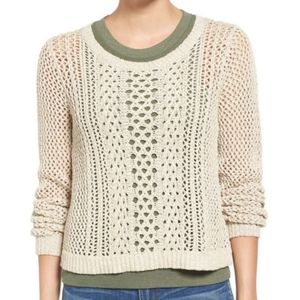 Madewell Summer Stitch Pullover Sweater Sz XS